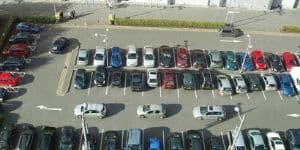 Stratford car park from above